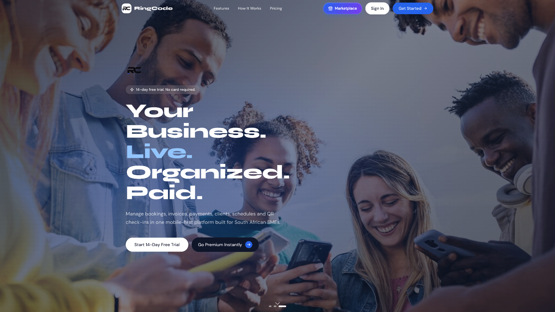 RingCode — A complete smart-business platform.